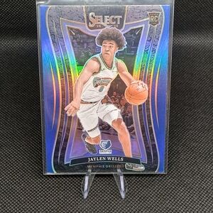 Panini Select Card with Blue and Silver Highlights